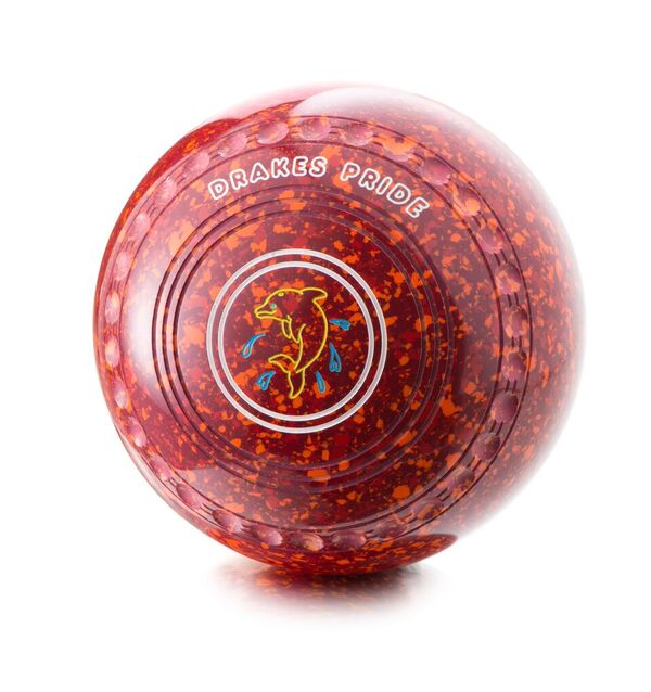 Drakes Pride Advantage Maroon/Red/Orange Lawn Bowls - Cotswold Bowls Centre