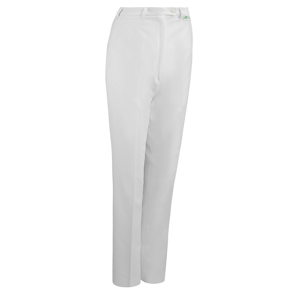 Ladies Slacks Emsmorn Ladies Bowls Trousers White